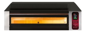 Piec elektryczny do pizzy | jednokomorowy | z podstawą z prowadnicami na blachy | 8x30 cm | COMP - 1ST L6