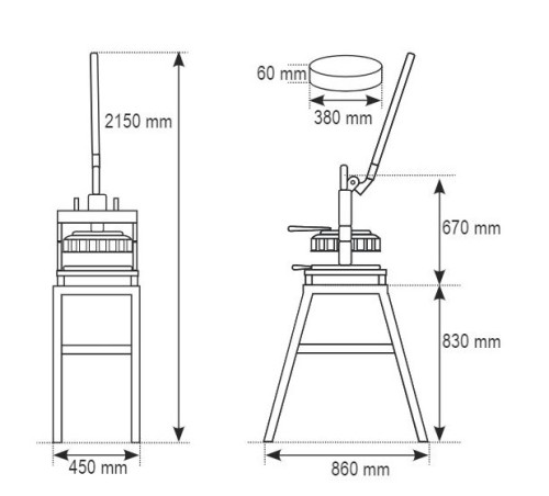 dzielarka ręczna do ciasta sm5-30 od Resto Quality.jpg
