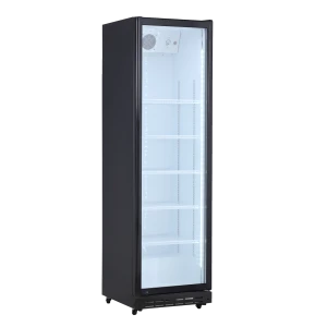 Szafa chłodnicza przeszklona Resto Quality DC430BWD | 577x573x1987 mm | czarny (wnętrze białe) | 392 l