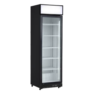 Szafa chłodnicza przeszklona Resto Quality DCC420BWD | 577x580x1980 mm | czarny (wnętrze białe) | 386 l