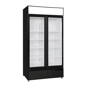 Szafa chłodnicza przeszklona Resto Quality DCC802BWD | 1000x695x2023 mm | czarny (wnętrze białe) | 776 l