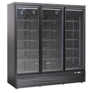 Szafa chłodnicza przeszklona Resto Quality DC1664BB | 1880x710x2003 mm | czarny | 1664 l
