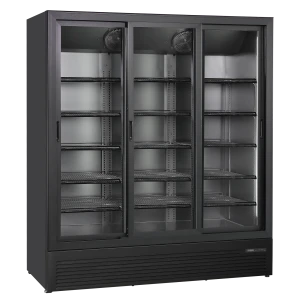 Szafa chłodnicza przeszklona Resto Quality DC1500BSLD | drzwi przesuwne | 1710x724x2023 mm | czarny | 1428 l