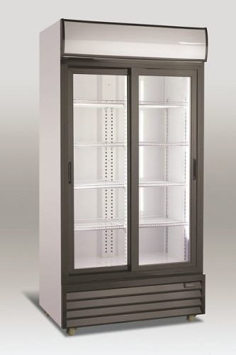 Szafa chłodnicza przeszklona SD801SL | 800l | drzwi przesuwne