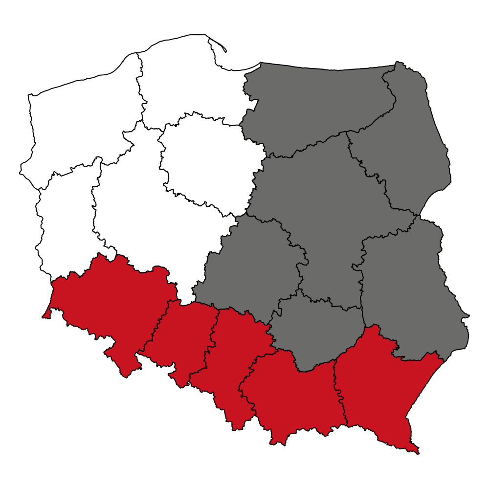 Mapa rejonów Resto Quality